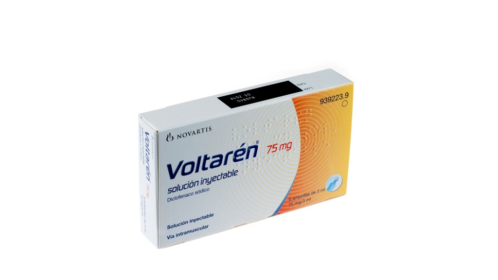VOLTAREN injections (Diclofenac) 75 mg/3 ml 6 ampules International