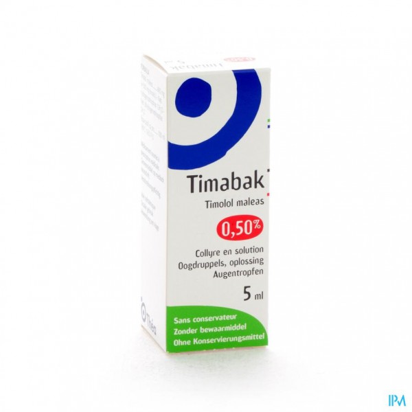 TIMABAK 5 mg/ml eye drops