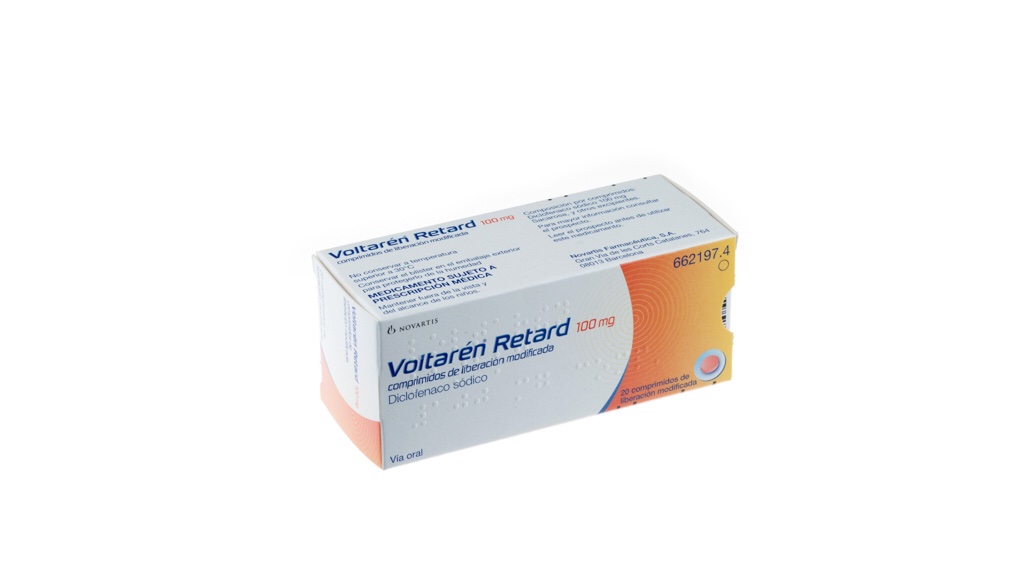 VOLTAREN RETARD / DICLOFENAC 100 Mg 20 tabs
