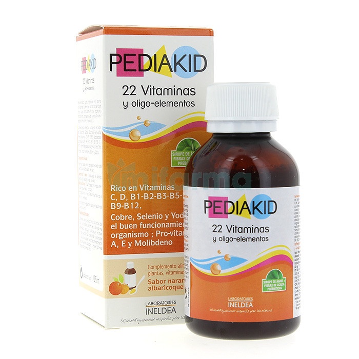 PEDIAKID 22 VITAMINS + OLIGOELEMENTS CHILD SYRUP 125 ML APRICOT