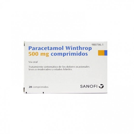 SANOFI Paracetamol Winthrop 500 Mg 20 tabs