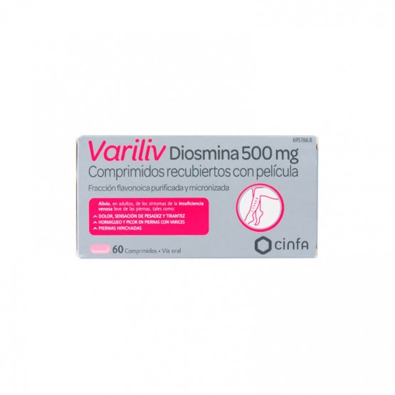 VARILIV DIOSMIN 500MG 60 TABS