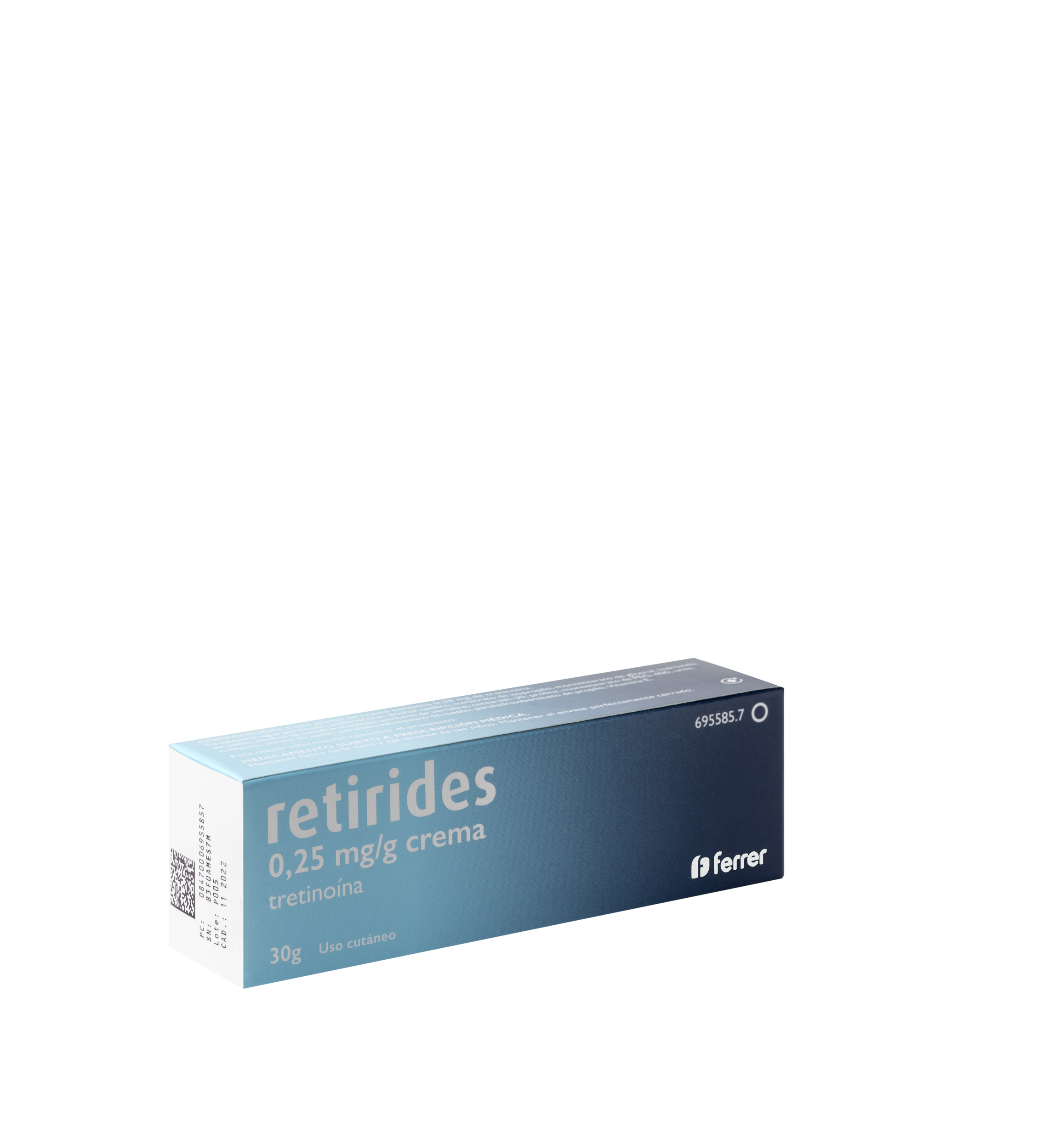 RETIRIDES 0.25 MG/G CREAM