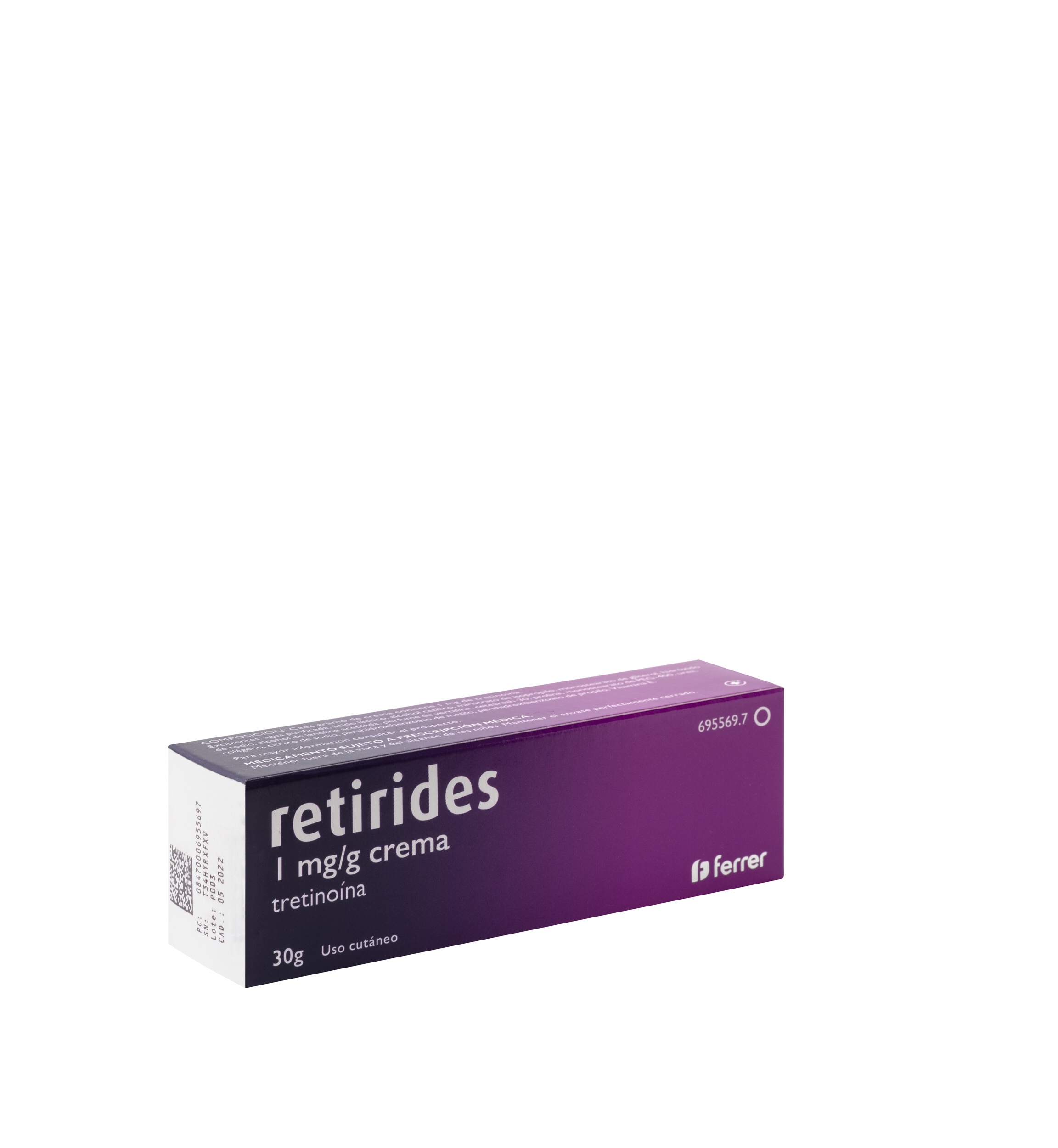 Retirides crema 1mg/g 30g